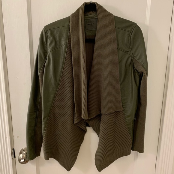 Blank NYC All or Nothinb Drape Leather Jacket - Picture 2 of 8